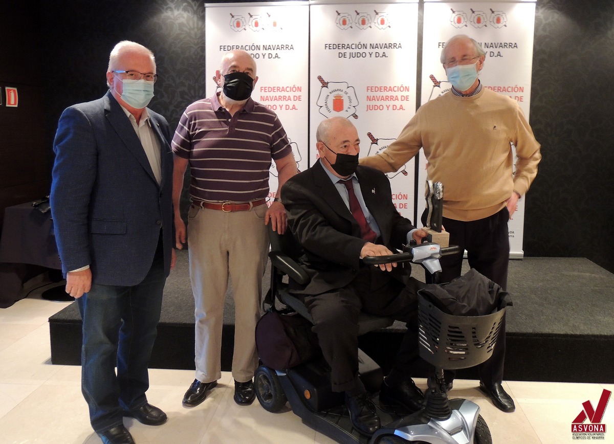 La Federación Navarra de Judo y D.A., reconoce la dedicación y el esfuerzo de deportistas y entrenadores, entre otros Galardonados. 09-10-21,